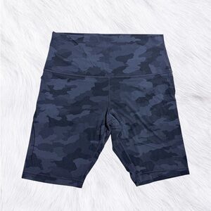Lululemon align high rise black camo shorts size 14